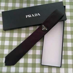 Prada Tie with Triangle Logo